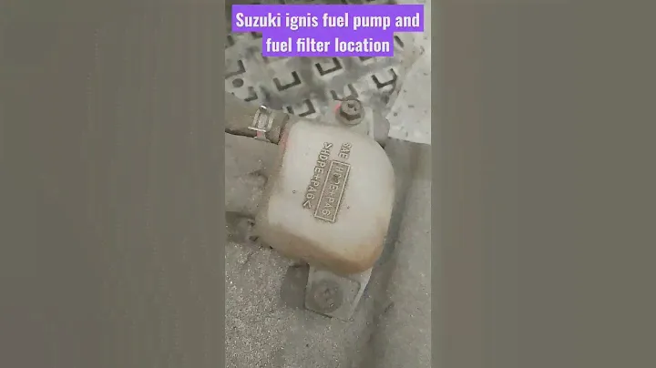 Suzuki ignis fuel pump and fuel filter location