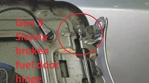 3RD GEN Sienna Fuel Door Hinge Repair and Fix
