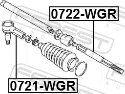 Рулевая тяга Febest для Suzuki Ignis I (HT) 2000-2005. Артикул 0722-WGR