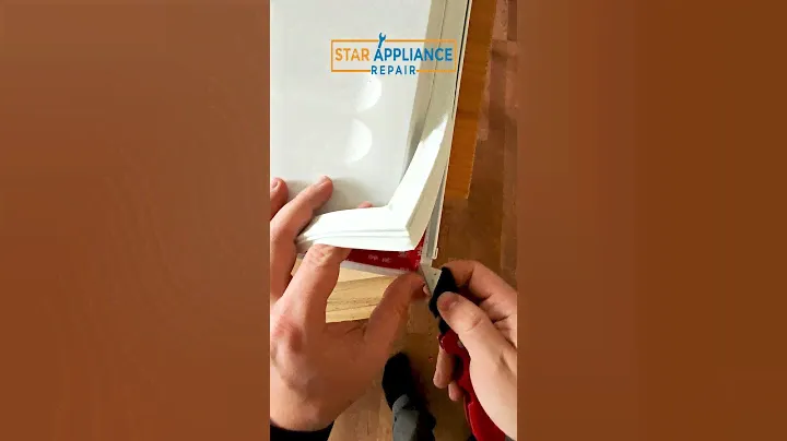 Replacing fridge door seal with @StarApplianceRepair #SealTheDeal #FridgeFix #StarApplianceRepair