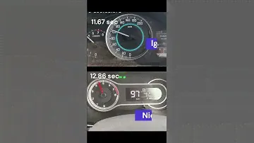 Ignis vs Nios i10 0-100 acceleration #ignis #i10 #marutisuzuki #hyundai