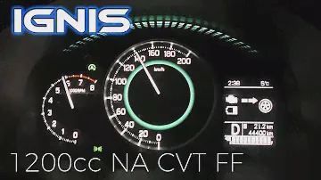 (2016y) SUZUKI  IGNIS  ( FF21S)  acceleration test,cruise engine RPM.(Japan specification)